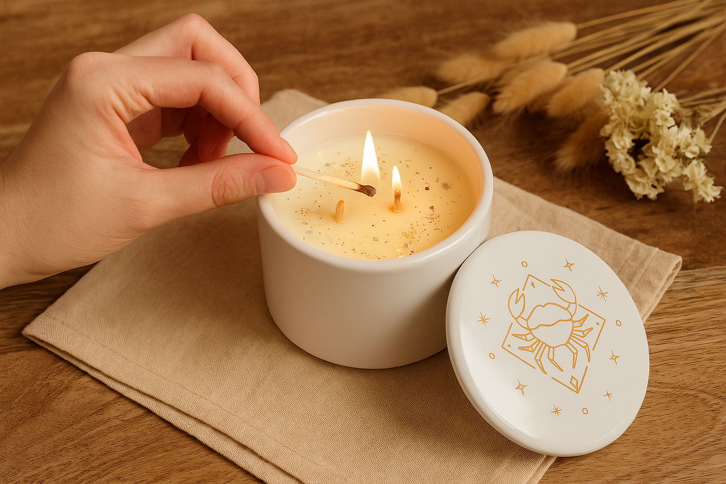 Vela Aromática Zodiacal de Soya | Vela Aromatica