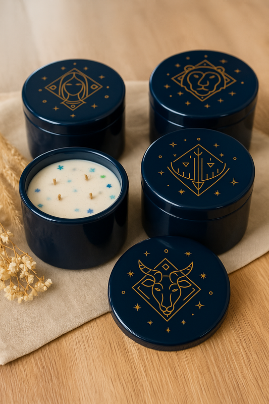 Vela Zodiacal de Soya | Vela Aromática | Regalo Perfecto para Amante de la Astrología